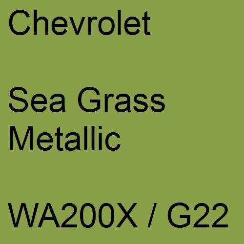 Chevrolet, Sea Grass Metallic, WA200X / G22.